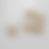 Breloque croix laiton,breloques laiton brut,croix bijoux,sans nickel, 6mmx10 (g0040)