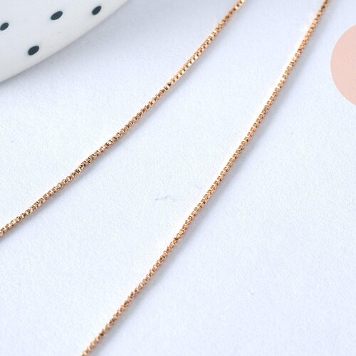 Chaine dorée vénitienne 14k,chaine collier, laiton doré,chaine complète,1.5 mm, 40cm, x1 g0680