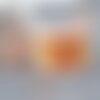 Cordon tressé orange 1.2mm, cordon pour bijoux crapbooking et fabrication bijoux x1 mètre g9198