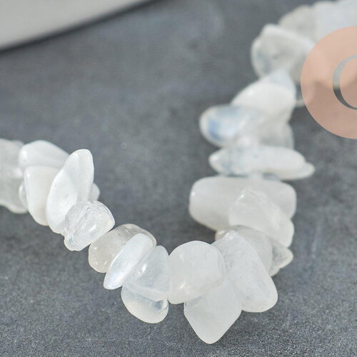 Perle chips opalite 5-8mm, x1 fil de 80cm (g3208)