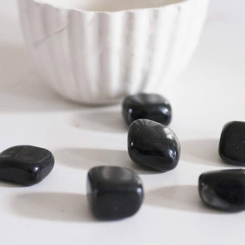 Obsidienne naturelle brut roulé, fourniture créatives, obsidienne niure, litotherapie,chips obsidienne, création bijoux, 20 grammes g254
