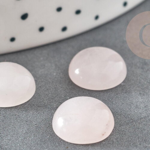 Cabochon quartz rose,pierre naturelle,cabochon rond,quartz rose naturel,pierre rose,12mm, x1 g1777