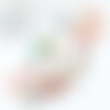 Perles rondes multicolores howlite,perles gouttes multicolores howlite, howlite naturelle, perle turquoise, fil de 40 cm, x1 (g9717)