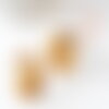 Bague réglable pour cabochon 18mm laiton brut, x5 (g1904)
