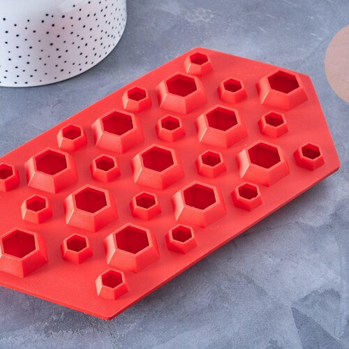 Grand moule en silicone pierres précieuses 23cm,pour réaliser des patisseries ou inclusion en résine x1 g4076