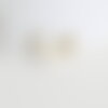 Breloque lune nacre blanche naturelle laiton doré 16.5mm, x1 (g2870)