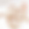Perle abacus verre facettée doré 2mm, x1 fil de 37cm (g7448)
