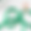 Perle rondelle jade vert,perle jade,pierre naturelle,jade naturel,4x3mm,fil de 35 cm (g4638)