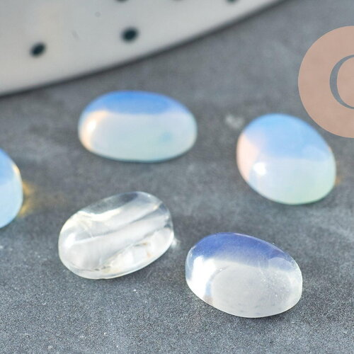 Cabochon ovale opalite 8x6mm, x1 (g2023)