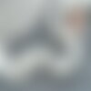Perle chips porcelaine blanche, fournitures créatives perle céramique blanche pour fabrication bijoux, 5~14mm, le fil de 83cm, x1 g3868