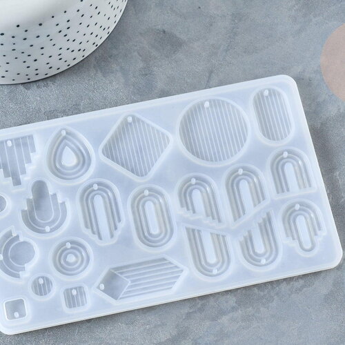 Moule pour fabrication pendentif résine 102x165mm, moule silicone réaliser des bijoux avec inclusion en résine, x1 (g7753)