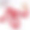 Perles rondelles corail rouge, perles corail, corail naturel, le fil de 40cm,8-11mm, x1 (g3536)