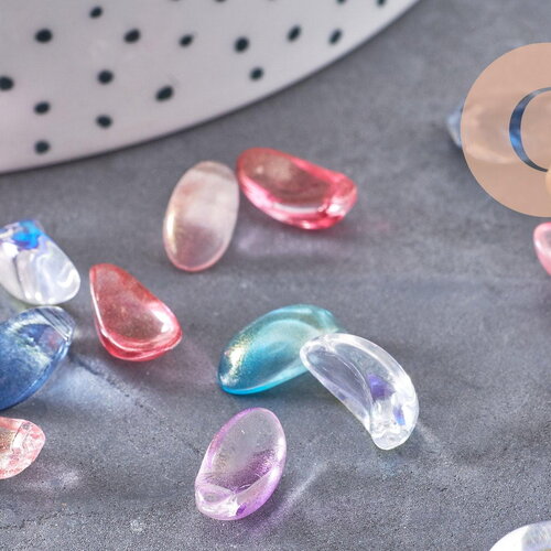 Perles cristal goutte multicolore, cristal autrichien, perles goutte, perle création bijoux,,6.5x12.5mm, x50 (g4186)