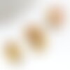 Supports de cabochons ovales laiton brut 8x6mm, fournitures sans nickel, x50 (4.7g) g0468
