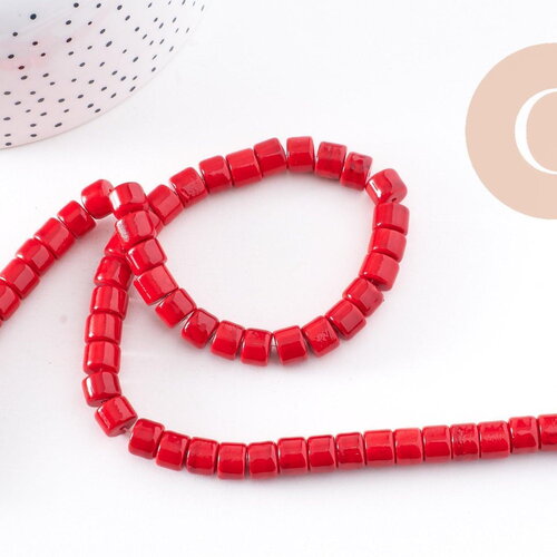 Perle rondelle turquoise naturelle 8mm, perle pierre naturelle pour création bijoux, fil de 40 cm, x1 (g5183)