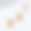 Breloque pistolets laiton brut 21mm, création bijoux cowboy farwest x2 g8199