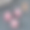 Cabochon jade rose, fournitures créatives, cabochon rond, jade naturel, cabochon jade,jade rose, pierre naturelle,6mm, x1 g0097