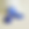 Perle hexagonale howlite bleue, howlite naturelle, perle bleue, x5 (g5491)
