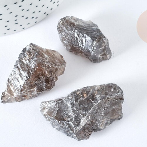 Quartz fumé naturel brute 13~48 ,quartz fumé naturel, pierre semi-précieuse,création bijoux, lithothérapie, la pierre g7585