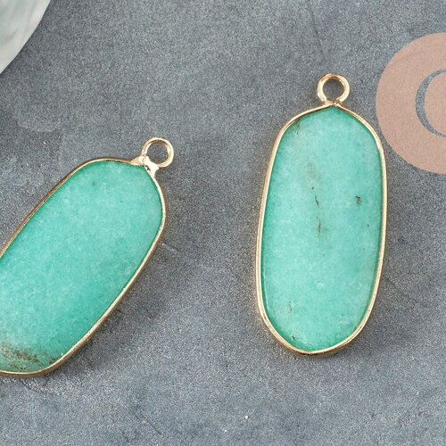 Pendentif hexagone jade naturel vert 37mm,pendentif bijoux, pendentif pierre,pendentif collier,pierre naturelle x1 g0857