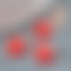 Cabochon ovale corail teinté rouge 10x6mm, cabochon ovale, corail naturel,pierre naturelle, cabochon pierre, x1 g6750