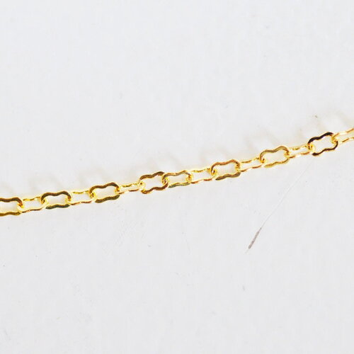 Chaine fine dorée nuage 16k 1 micron,chaine collier, création bijoux, chaine au mètre,chaine dorée,1mm,x1 mètre g5004
