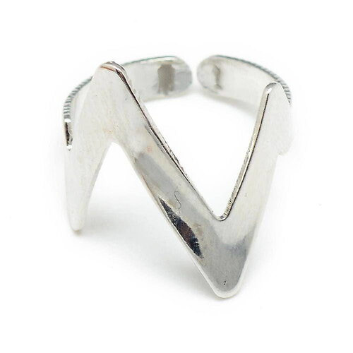 Bague fine argenté 15mm, x1 (g3046)