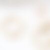 Anneau torsadé ouvert laiton brut 19mm, x20 (g2207)