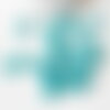 Perle rondelle donut verre opaque turquoise,des perles reondelles verre pour vos créations de bijoux et bracelet,3-5x9mm, x 20 g4393