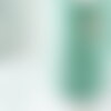 Cordon fil de jade turquoise clair polyester 0.5mm, cordon pour création de bijoux x1 mètre g9340