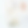 Présentoir à bijoux doré velours blanc, présentoir pour rangement de bijoux, x1 g9396