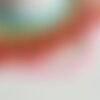 Perle navette nacre colorée mauvais oeil, bijou porte-bonheur,chance, gri-gri,15mm, fil de 25 perles, x1 (g0300)