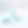 Perle tube howlite turquoise 13mm,perle tube, x10 (g0388)