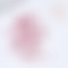 Perles tube rose foncé métallisé mat façon delica miyuki, perle rocaille japonaise mat, perlage tissage, sachet 8g, x1 g8135