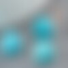 Cabochon turquoise, cabochon rond, turquoise naturelle, pierre naturelle,12mm, x1 g1747