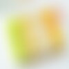 Kit mix de perles heishi jaune citron, coffret et kit pour création de bijoux fantaisie, x1 g9775