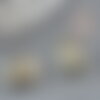 Cabochon pyrite grise, cabochon ovale, pyrite naturelle,14 x10mm, cabochon pierre, x1 (g2224)