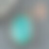 Pendentif rond amazonite naturelle 20mm,pendentif pierre naturelle pour création bijoux, x1 g0046