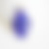 Petite bouteille en verre cœur bleu bouchon liège 32.5mm, x1 (g1694)