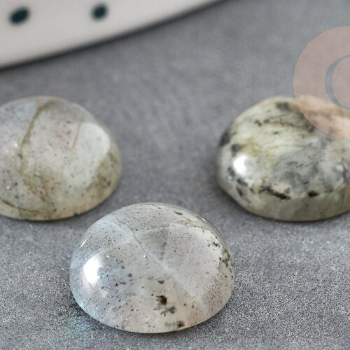 Cabochon rond labradorite, cabochon rond, labradorite naturelle,10mm, pierre naturelle, x1 g5021