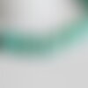 Perle longue ovale turquoise, howlite naturelle,perle turquoise,perle pierre, fil de 39,cm x1 (g5465)