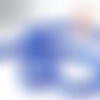 Perle abacus jade bleu nuit,perle jade,pierre naturelle,jade naturel, 4x2mm, fil 36 mm, x1 (g1186)