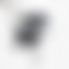 Sable verre noir irisé chips mineral 2.5~3 mm, x10gr (g1117)