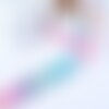 Autocollant merci rose bleu 25mm, x500 (g8424)
