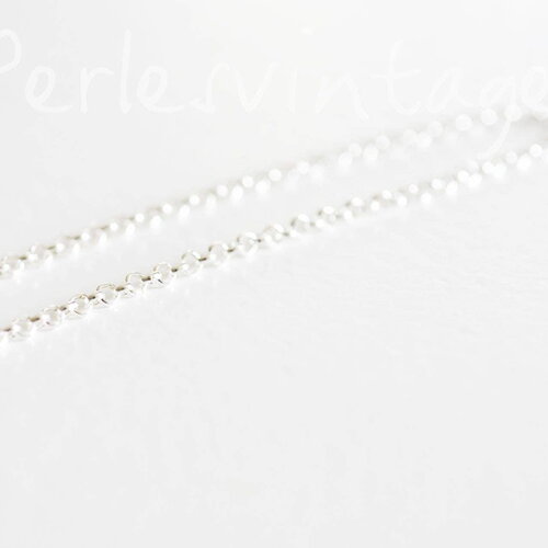 Chaine rollo argentée,chaine argent,création bijoux, grossiste chaine, chaine argentée,2.7 mm, 5 mètres-g2010