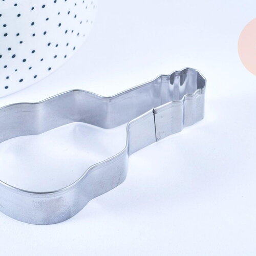 Emporte-pièce guitare, moule patisserie, emporte-pièce en acier inoxydable pour cuisine gateau et loisirs créatifs,9cm, x1 g4018
