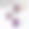 Cabochon rond amethyste,cabochon rond,cabochon violet, amethyste naturelle,16mm, pierre naturelle, x1 g2259