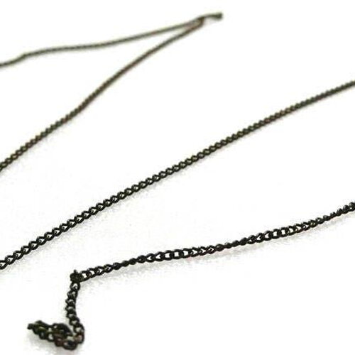 Chaine fine bronze maille plate, chaine bronze, chaine bijou, grossiste chaine,1mm,chaine bronze, x 2mètres (g2200)