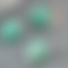 Cabochon jaspe blanc vert,cabochon rond,jaspe naturelle, cabochon pierre, 8x10mm, x1 (g2450)