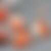 Cabochon agate orange rayée, cabochon ovale, cabochon agate,agate naturelle,pierre naturelle,18x13mm, x1 g5062